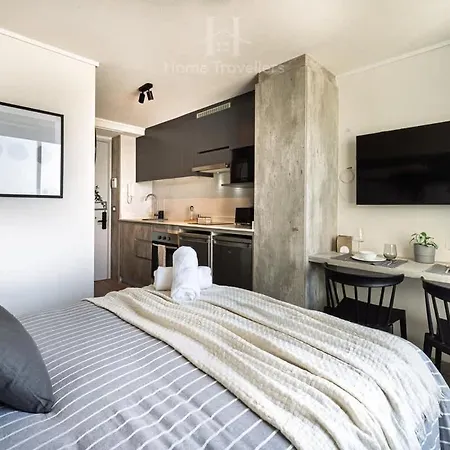 Ht Acogedor Estudio En Santiago 3Pax